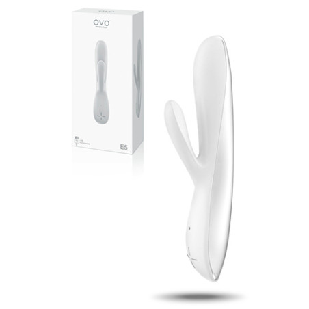 VIBROMASSEUR RECHARGEABLE E5 OVO BLANC