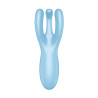 SATISFYER THREESOME 4 VIBRATOR WITH APP BLUE