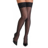 Bas autofixants noir Hold up 2 - Cotelli Legwear