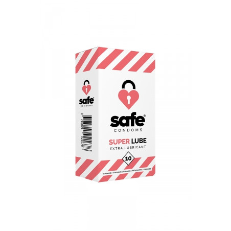 10 préservatifs Safe Super Lube