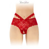 Culotte ouverte rouge Marie - Fashion Secret