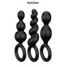 Set de 3 plugs noirs Booty Call - Satisfyer