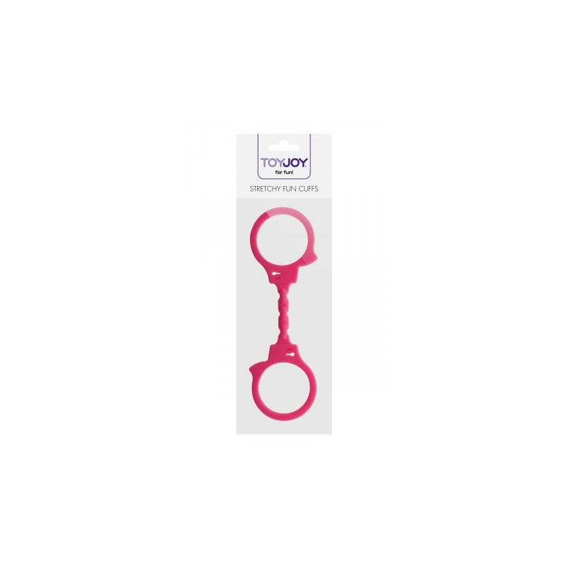Menottes silicone stretchy - rose