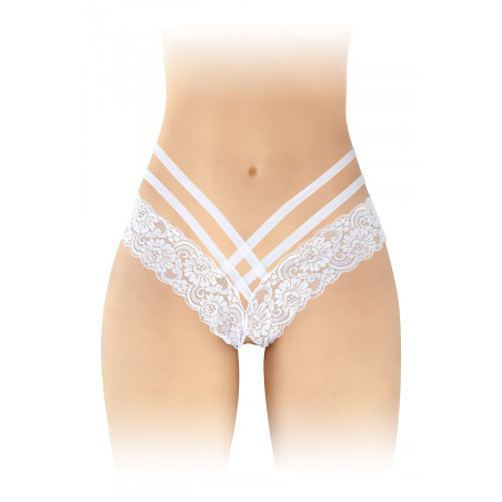 Tanga ouvert Anne - blanc