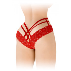 Tanga ouvert Anne - rouge