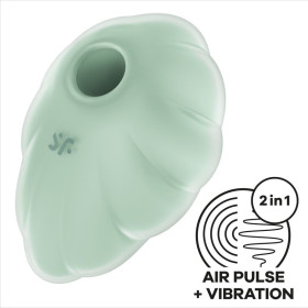 SATISFYER - VIBRATEUR CLOUND DANCER VERT AIR PULSE