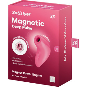 SATISFYER - MAGNETIC DEEP PULSE AIR PULSE VIBRATION ROSE