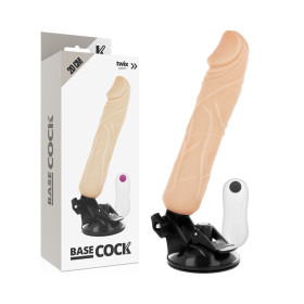 BASECOCK - VIBRATEUR RÉALISTE TÉLÉCOMMANDE NATUREL 20 CM -O- 4