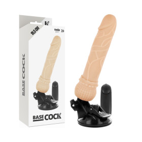 BASECOCK - VIBRATEUR RÉALISTE TÉLÉCOMMANDE NATUREL 19.