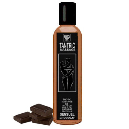 EROS-ART - HUILE DE MASSAGE TANTRIQUE NATURELLE ET APHRODISIAQUE AU CHOCOLAT 100 ML