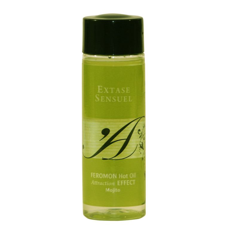 EXTASE SENSUAL - HUILE DE MASSAGE EFFET THERMIQUE AUX PHÉROMONES DE MOJITO 100 ML