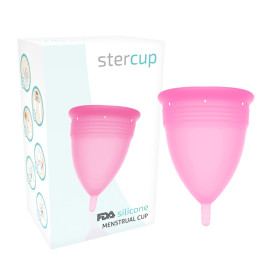 STERCUP - COUPE MENSTRUELLE EN SILICONE FDA TAILLE L ROSE