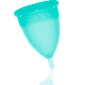 STERCUP - COUPE MENSTRUELLE EN SILICONE FDA TAILLE L AIGUE-MARINE