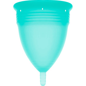 STERCUP - COUPE MENSTRUELLE EN SILICONE FDA TAILLE L AIGUE-MARINE