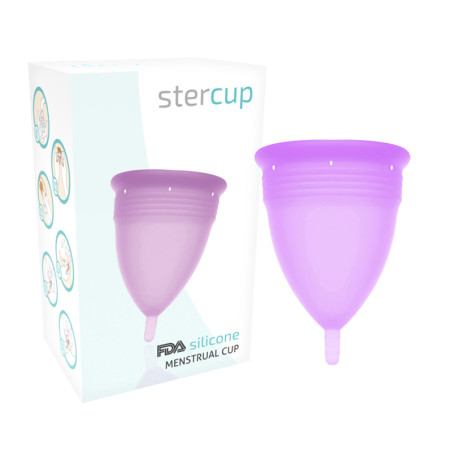 STERCUP - COUPE MENSTRUELLE EN SILICONE FDA TAILLE L LILAS