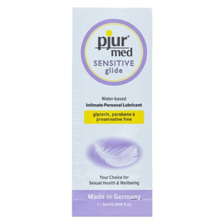 PJUR - MED LUBRIFIANT  BASE EAU SENSITIVE GLIDE 2 ML