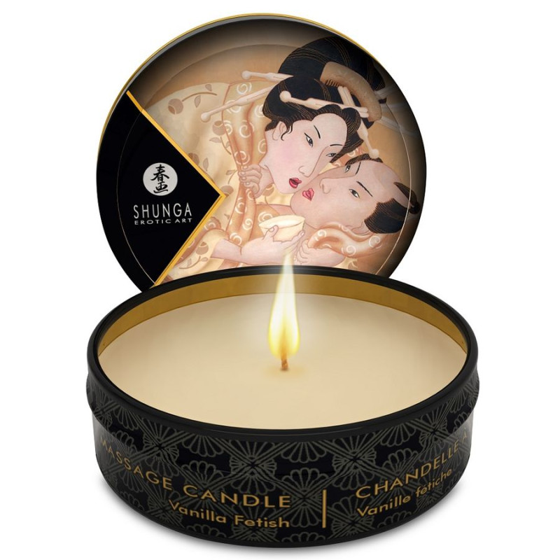 SHUNGA - BOUGIE DE MASSAGE MINI CARESS BY CANDELIGHT VANILLE 30 ML