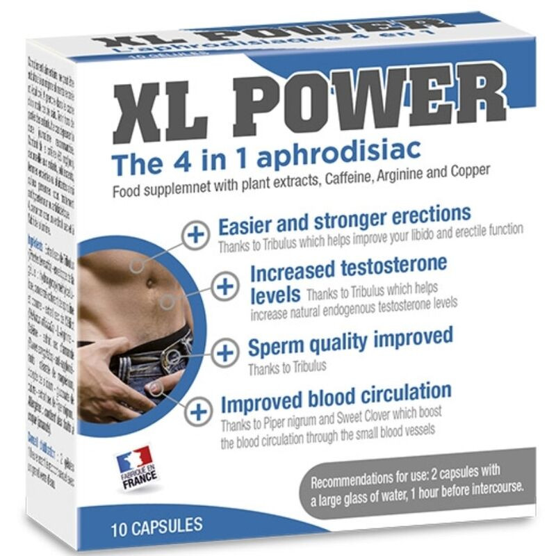 LABOPHYTO - XL POWER CAPSULES APHRODISIAQUES ET ÉRECTIONS 10 CAP