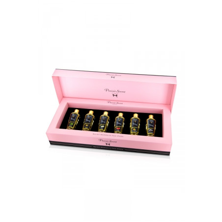 Coffret 6 huiles de massage sèches - Plaisir Secret