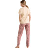 Pyjama pantalon t-shirt manches courtes Nina