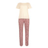 Pyjama pantalon t-shirt manches courtes Nina