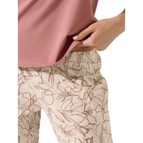 Pyjama pantalon t-shirt manches courtes Nina