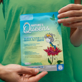 NATURE'S QUEENS SUPER-HYDRATING FACIAL TISSUE MASK IMMORTELLE 25ML