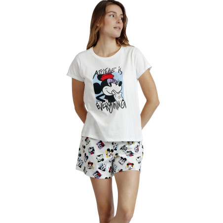 Pyjama short t-shirt Attitude Is Everthing Disney