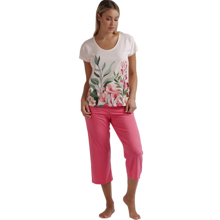 Pyjama tenue d'intérieur pantalon palazzo t-shirt Let It Grow