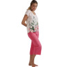 Pyjama tenue d'intérieur pantalon palazzo t-shirt Let It Grow