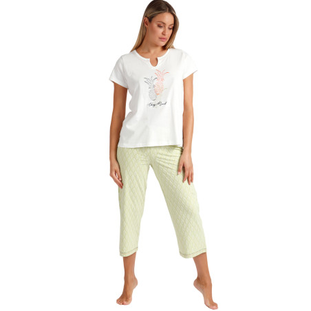 Pyjama tenue d'intérieur pantalon palazzo t-shirt Vacay Mood