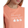 Pyjama tenue d'intérieur short t-shirt Always Love You