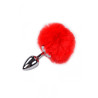 Plug métal Fluffy S rouge - Alive