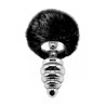 Plug métal Fluffy Twist L noir - Alive