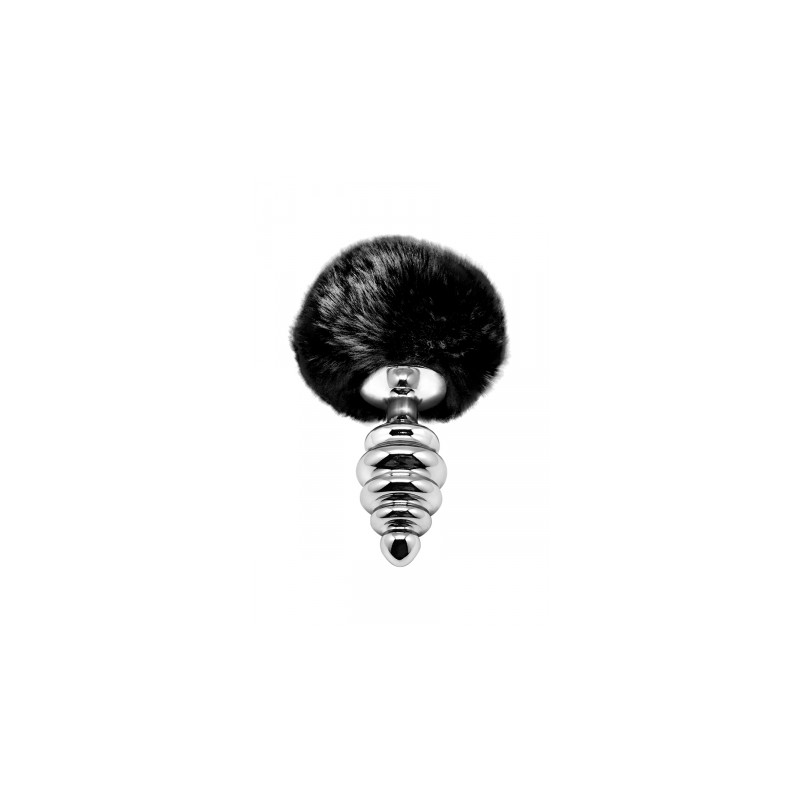 Plug métal Fluffy Twist M noir - Alive