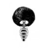 Plug métal Fluffy Twist M noir - Alive