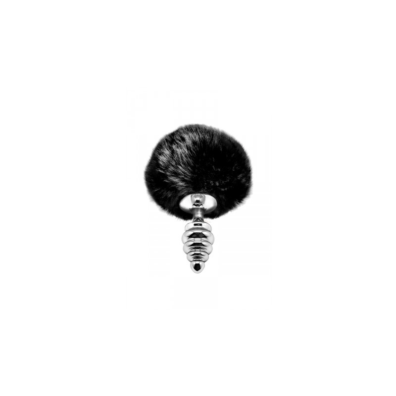 Plug métal Fluffy Twist S noir - Alive