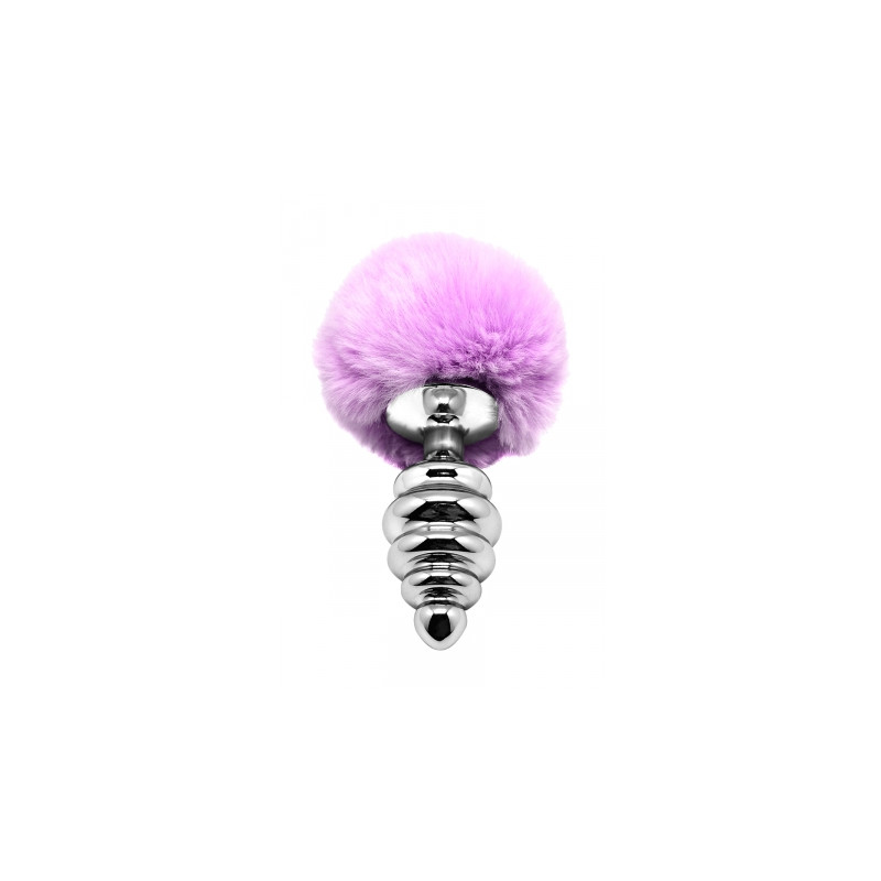 Plug métal Fluffy Twist L mauve - Alive