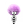 Plug métal Fluffy Twist M mauve - Alive