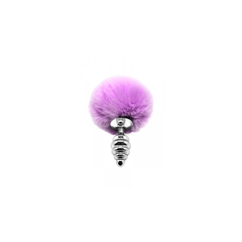 Plug métal Fluffy Twist S mauve - Alive