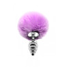 Plug métal Fluffy Twist S mauve - Alive