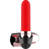 COQUETTE TOYS - VIBRATEUR RECHARGEABLE ROUGE A LÈVRES NOIR/ OR