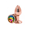 Plug anal aluminium rose gold S - Rear Assets