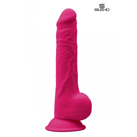 Gode double densité rose 24 cm - Modèle 3