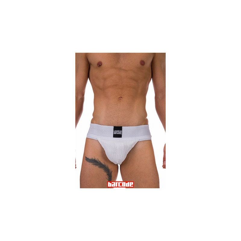 Jockstrap Sergey Basic blanc - Barcode