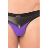 Jock violet simili cuir brillant - LM2001-27PUR