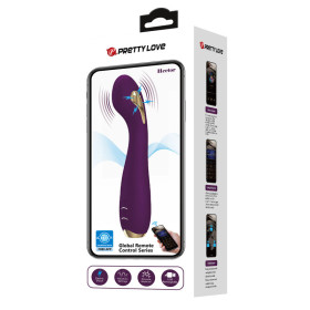 PRETTY LOVE - VIBRATEUR ELECTROSHOCK HECTOR PAR APP CONTROL VIOLET