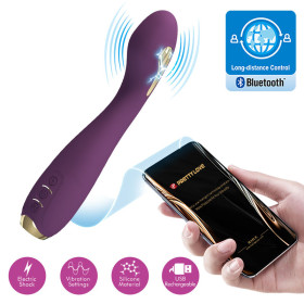 PRETTY LOVE - VIBRATEUR ELECTROSHOCK HECTOR PAR APP CONTROL VIOLET