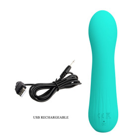 PRETTY LOVE - VIBRATEUR RECHARGEABLE FAUN VERT AQUA