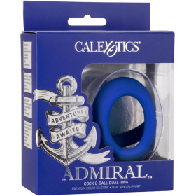 ADMIRAL - COCK BALL DOUBLE ANNEAU BLEU